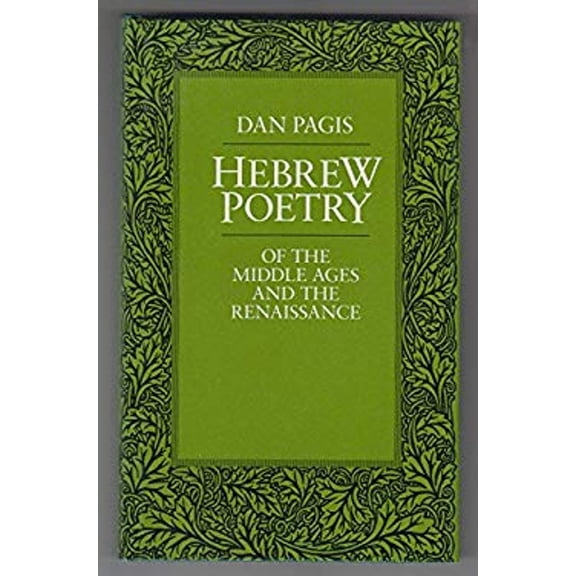 Pre-Owned Hebrew Poetry of the Middle Ages and the Renaissance (Hardcover) 9780520065475