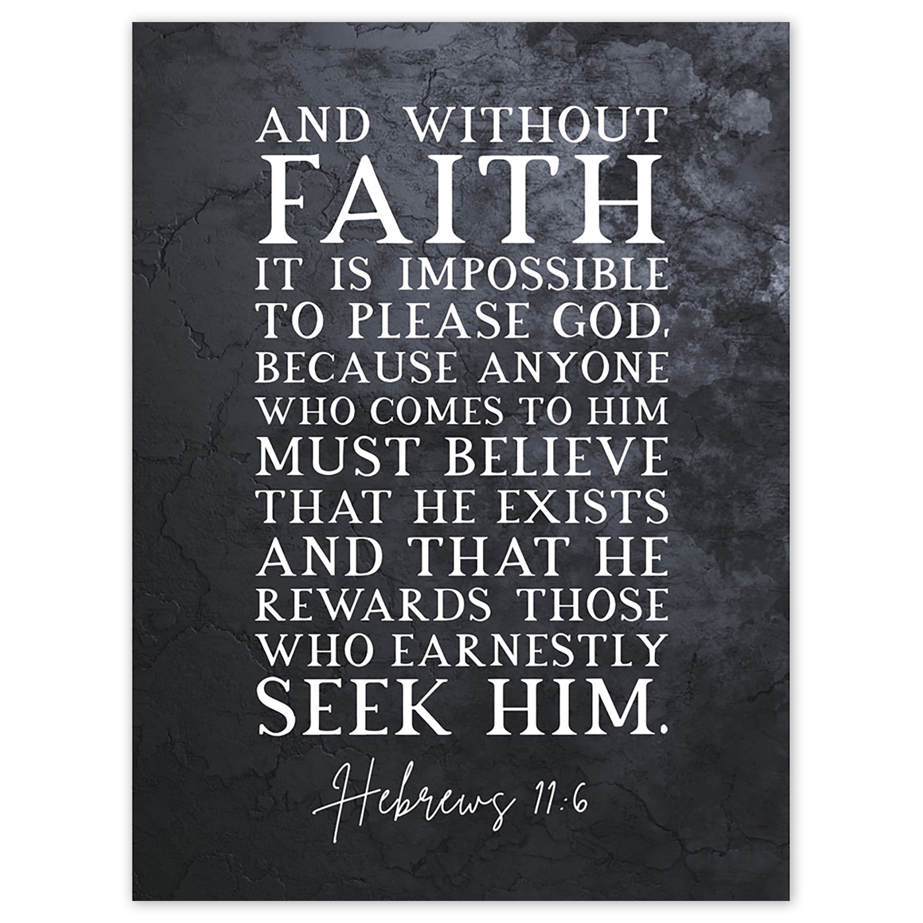 Hebrews 11:6 Without Faith it is Impossible to Please God Christian