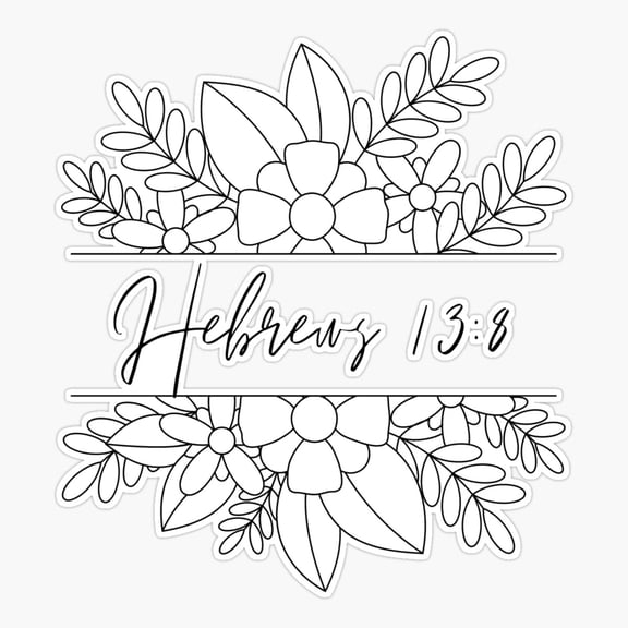 Hebrews 138 Sticker