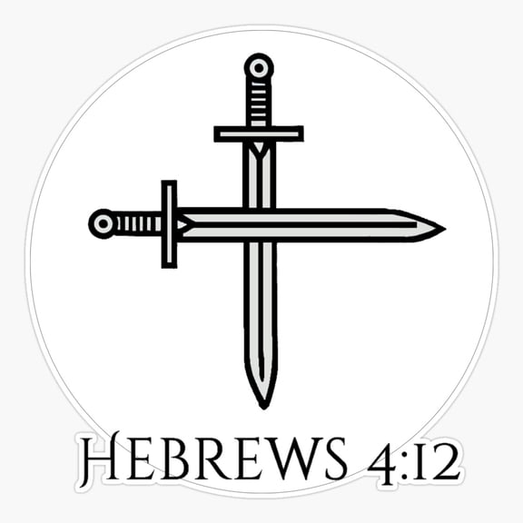 Hebrews 412 Sticker