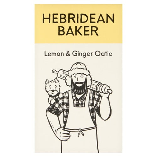 Hebridean Baker Lemon & Ginger Oaties 150g, British Import (Pack of 2)