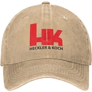 Hec-kler and K-o-c-h Baseball Cap for Men Women Adjustable Dad Hat Trucker Cap Sun Hats