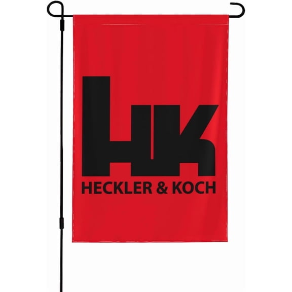 Hec-kler and K-o-c-h Garden Flag for Outdoor Lawn Banner Yard Flags Double Sided Home Wall Decoration