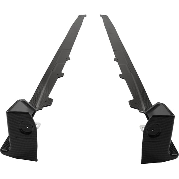 Hecasa Carbon Fiber Color Plasticabs Bar Compatible with 2015-2021 Subaru Wrx Wrx Sti 4-door Sedan Rocker Panel Extension Spoiler Splitter Lip Body Kit Abs Plastic Carbon Fiber Color Pair
