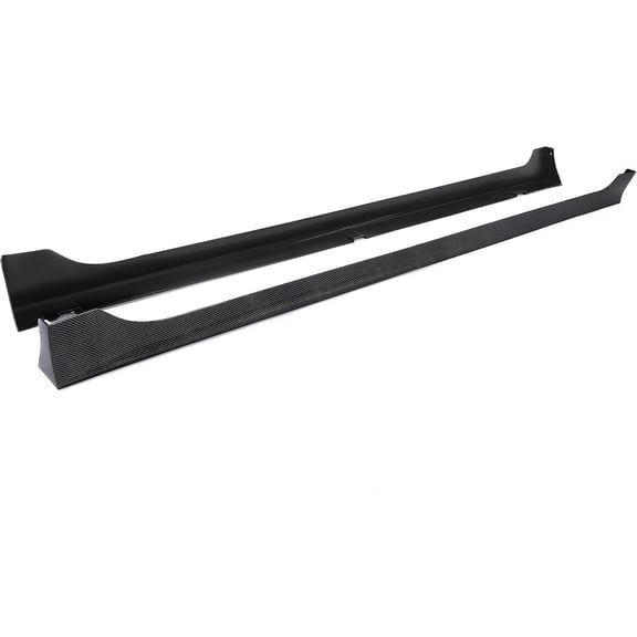 Hecasa Carbon Fiber Color Plasticpp Rocker Panel Compatible with 2013-2017 Honda Accord 4dr Sedan Models Rocker Panel Diffuser Guard Spoiler Splitter Body Kit Plastic Carbon Fiber Style 2013-2017