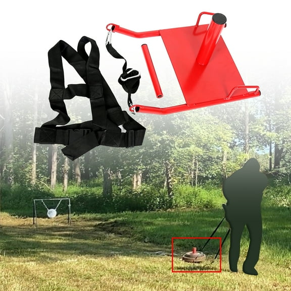 Hecasa Fitness Sled Weight Sled Push Pull Heavy High Training Sled Drag Fitness HD Power Speed Training Sled for Athletic Exercise and Fitness Strength Training