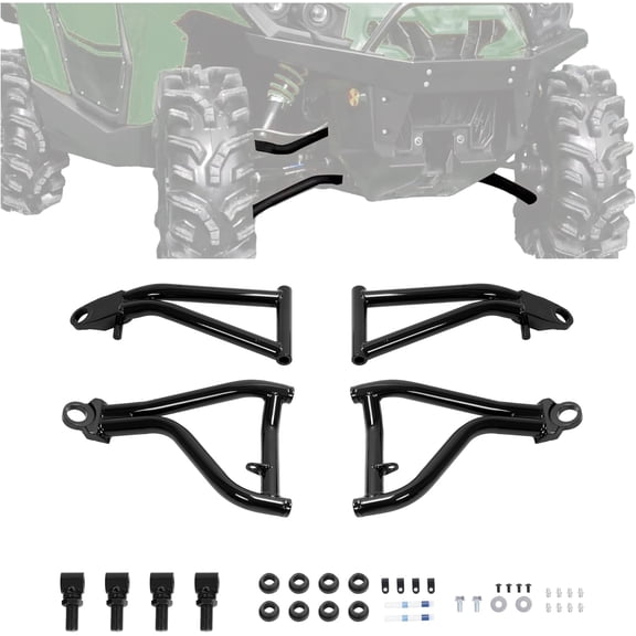 Hecasa Front A Arm Compatible with 2011-2020 Can-Am Commander 800 2011-2020 Can-Am Commander 1000 Can-Am Commander X Model will not reinstall front sway bar Does NOT fit with Fox Shocks