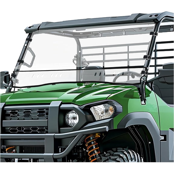 Hecasa Front Windshield Compatible with Kawasaki Mule Pro FXT