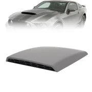 HECASA Hood Vent Compatible with 1994-1998 Ford Mustang GT /2005-2014 Ford Mustang GT Front Hoods Air Intake Vent Cooling Scoop PlasticABS Primer Gray+Black