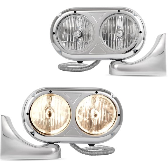 Hecasa Headlight Assembly Compatible with Peterbilt 359
