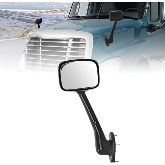 Hecasa Hood Mirror Compatible with 2008-2017 Freightliner Cascadia