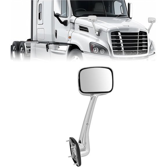 Hecasa Hood Mirror Compatible with 2008-2017 Freightliner Cascadia