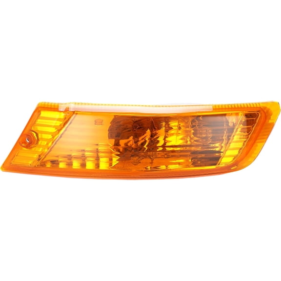 Hecasa Left Turn Signal Light Compatible with 2005-2007 Jeep Liberty Driver Side Signal Lamp Set Corner Side Marker Park Lamps W/Bulb Yellow Lens Plast