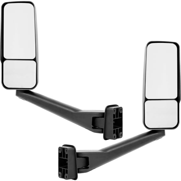 Hecasa Rear View Mirror Pair Compatible with 2003-2009 Chevy Chevrolet Kodiak/GMC Topkick C4500 C5500 C6500 C7500 GMC Topkick C8500 Replacement for 25