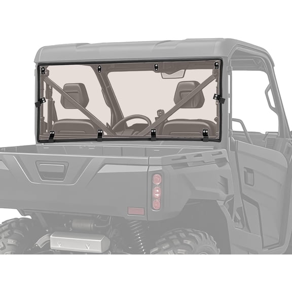 Hecasa Rear Windshield Compatible with 2019-2024 CFMOTO UFORCE 1000 2022-2024 CFMOTO UFORCE 1000XL