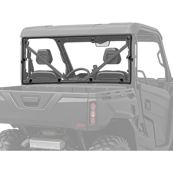 Hecasa Rear Windshield Compatible with 2019-2024 CFMOTO UFORCE 1000 2022-2024 CFMOTO UFORCE 1000XL