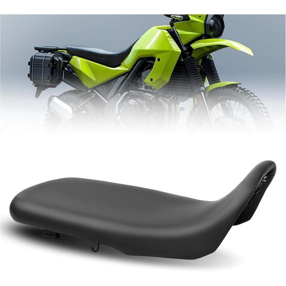 Hecasa Reduced Reach Seat Compatible with 2022-2023 KAWASAKI KLR650 KLR 650 Replacement for 99994-1503-64U Black Plastic