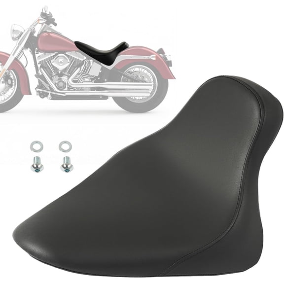 Hecasa Seat Compatible with 2000-2005 Harley-Davidson Fat Boy FXST 2000-2007 Harley-Davidson Fat Boy FLST 2000-2006 Harley-Davidson Fat Boy FLSTF