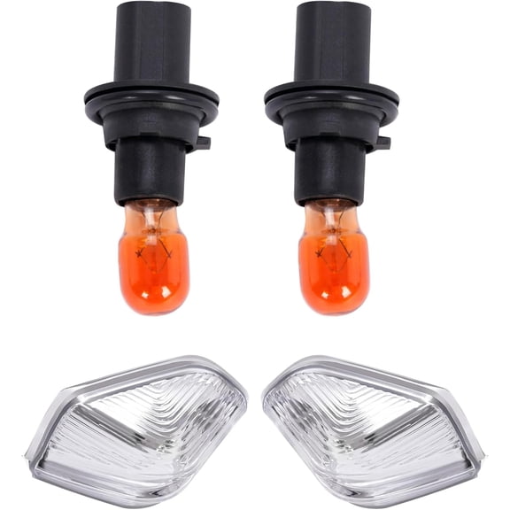 Hecasa Side Mirror Light Compatible with 2006-2021 Mercedes Benz Sprinter W906 Volkswagen Crafter Turn Signal Indicator Marker Lights w/Bulbs Replacem