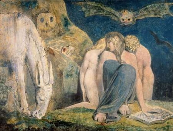 Hecatate Canvas Art - William Blake (22 x 28)