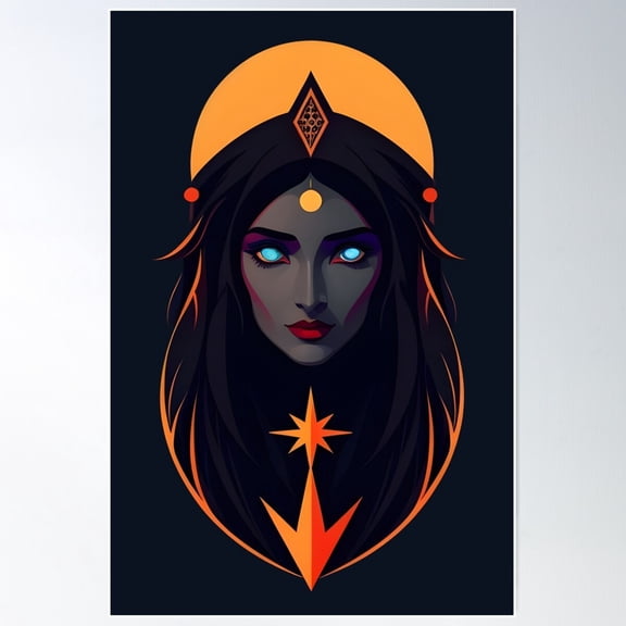 Hecate: Lumina In Umbra Poster Wall Art, Modern Wall Decor For Living Room Bedroom, 8x12 UNFRAMED