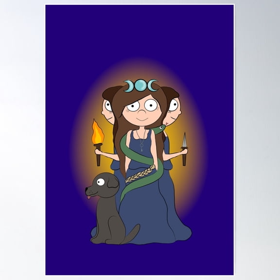 Hecate Poster Wall Art, Modern Wall Decor For Living Room Bedroom, 8x12 UNFRAMED