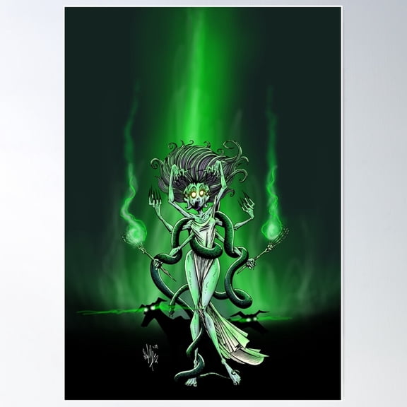 Hecate Poster Wall Art, Modern Wall Decor For Living Room Bedroom, 8x12 UNFRAMED