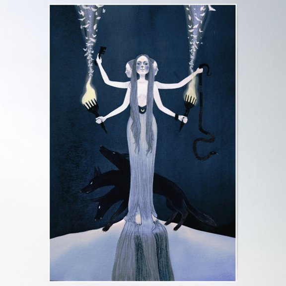 Hecate Poster Wall Art, Modern Wall Decor For Living Room Bedroom, 8x12 UNFRAMED
