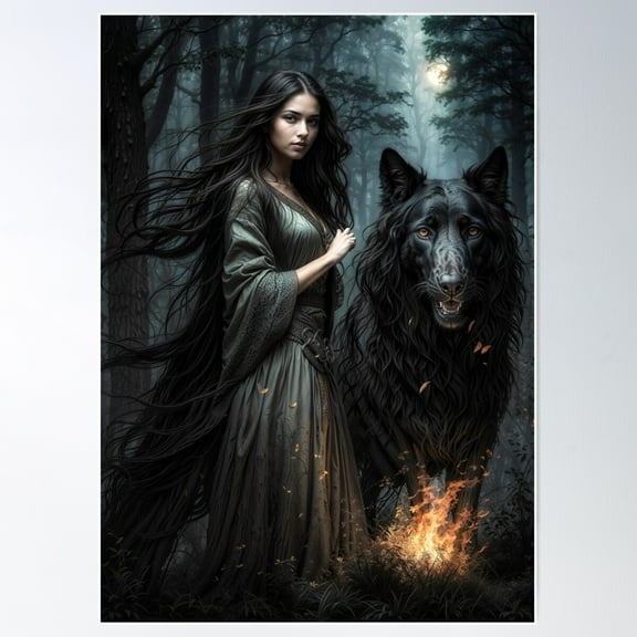 Hecate Poster Wall Art, Modern Wall Decor For Living Room Bedroom, 8x12 UNFRAMED