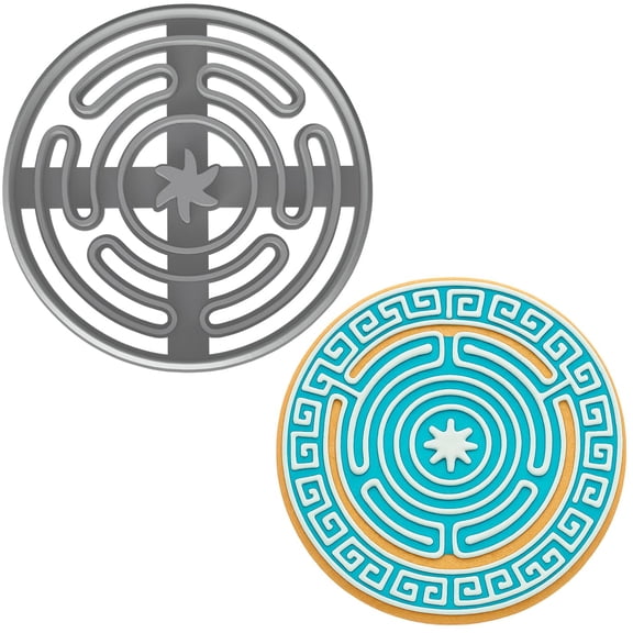 Hecate Wheel Cookie Cutter & Stamp 4x4" for Baking Fondant Clay for Cat Lovers