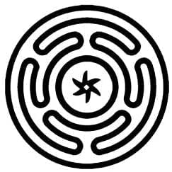Hecates Wheel Spiritual Pagan Witch 6 Inch Vinyl Car Decal Witchcraft Sticker for Truck, Car, Tumbler, Cup, Laptop, Decor, Locker, Table, Window