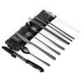 thumbnail image 1 of Hecef 10-Piece Portable Stainless Steel Travel Flatware Set With Waterproof Case, 1 of 13