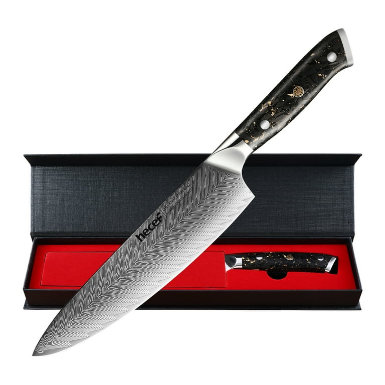 Custom Order for Random Pattern Damascus 8 Carbon Steel Chef Knife 