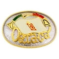 thumbnail image 1 of Hecho en Arriba Oaxaca Belt Buckle State Mexico Flag Western Cowboy Rodeo Mens, 1 of 2