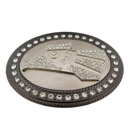 Hecho en Mexico Belt Buckle Big Eagle Rhinestones Metal Mexican Cowboy Vaquero