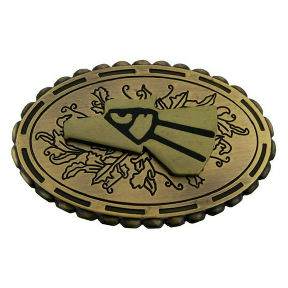 Hecho en Mexico Belt Buckle Brass Metal Eagle Bronze New Cowboy Vaquero Mexican