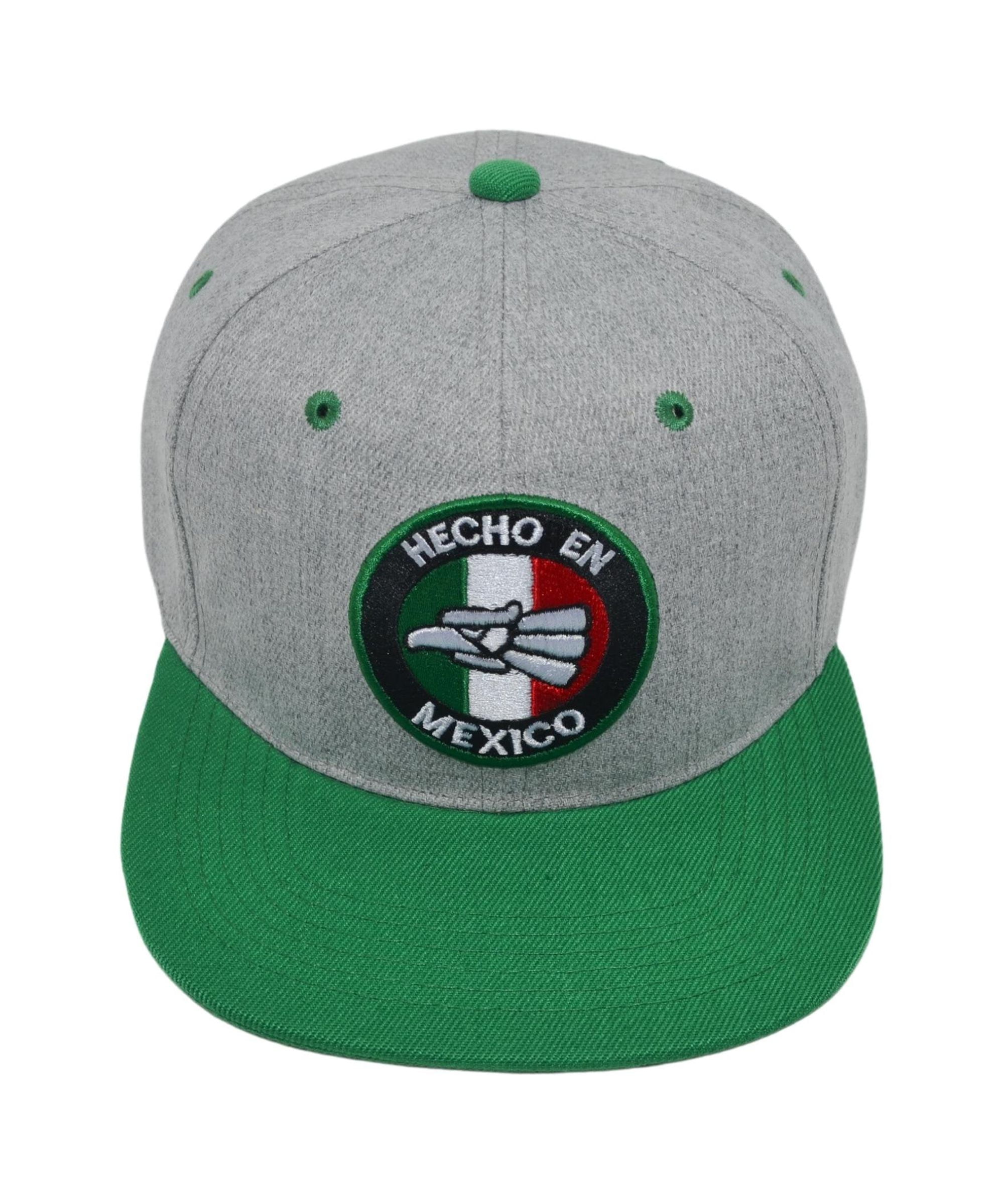 Hecho en Mexico Flat Bill Hat, Mexican Eagle Aguila Ballcap