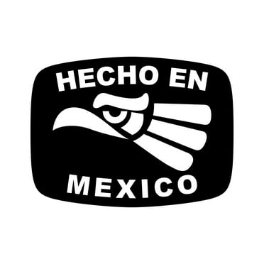 Hecho en Mexico Sticker Decal Die Cut - Self Adhesive Vinyl - Weatherproof - Made in USA - Many Color and Sizes - made in mexico mex mx