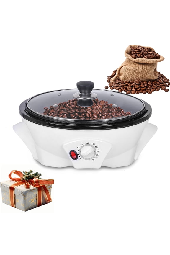 Electric Coffee Bean Roaster 500G Capacity Non-stick Electric Coffee Bean Roasting Baker 0-240 Temperature Adjustable Household Roasting Machine