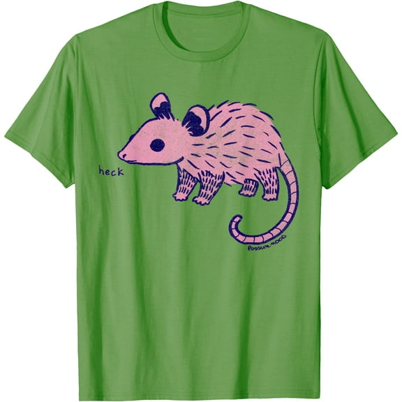 Heck Opossum Funny Animal Gift Unisex T-Shirt for Men Women Kids Toddler,Lime Color,Size 3T