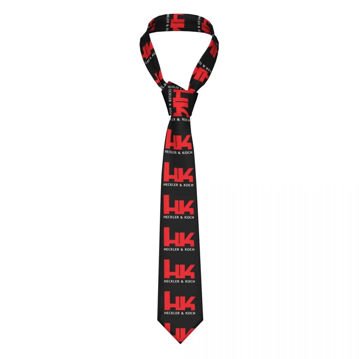 Heckler And Koch Necktie Men Women Polyester 8 cm HK Logo Neck Ties for ...