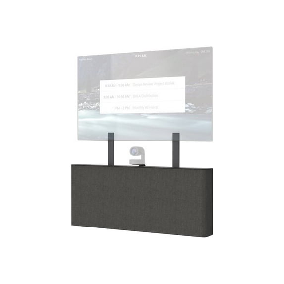 Heckler Design Wall Mount for A/V Equipment, Video Conference Equipment, Camera, Microphone, Flat Panel Display, Black Gray, TAA Compliant