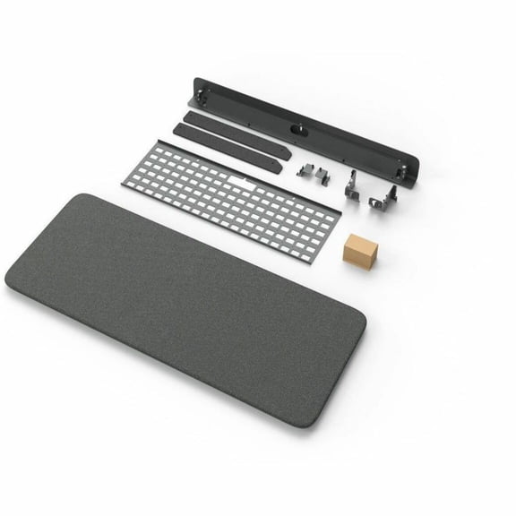 Heckler Design Wall Mount for Video Conference Equipment, Camera Shelf, Video Panel, Mini PC, Camera - Black Gray - VESA Mount Compatible - Aluminum, Steel, High-density Urethane (HDU), Polyester F...