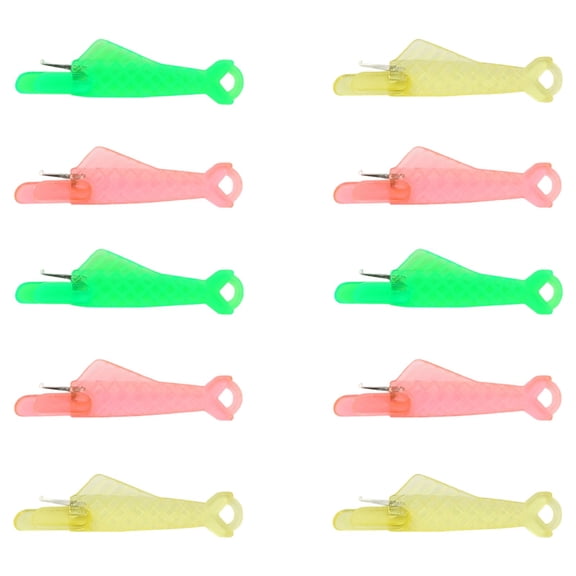 Hecnuo,10 Fish Needle Threaders,Plastic Auto Sewing Threader,for Sewing Machine Needle Threader