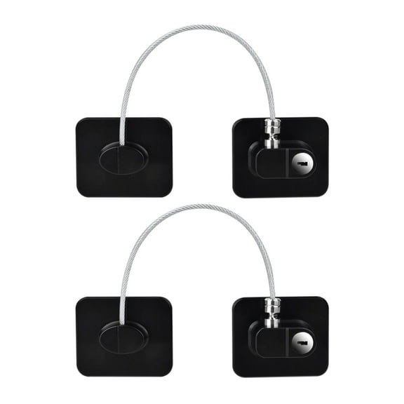 Hecnuo,2 Pack Fridge Lock With Keys Refrigerator Lock,Freezer Lock With Adhesive For Cabinet,For Locking Refrigerator Or Freezer