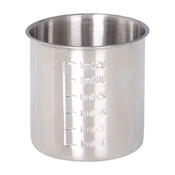 Hecnuo,350ml Stainless Measuring Cup without Handle,Graduated Markings for Cooking,for Measuring Baking Ingredients and Rice