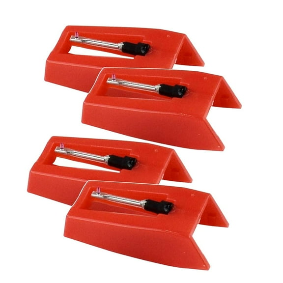 Hecnuo,4 Pack Turntable Replacement Stylus,Ceramic Needles for Record Player,for Turntable Replacement Ceramic Needles Stylus Nib