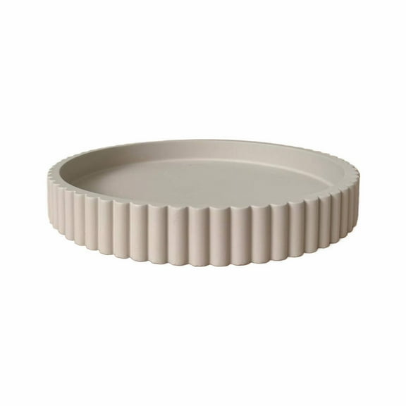 Hecnuo,Concrete Round Tray Home Decor,Decorative Tray For Coffee Table,Coffee Table Decor, Home Ornament, Small Item Storage, Tabletop Decoration Use
