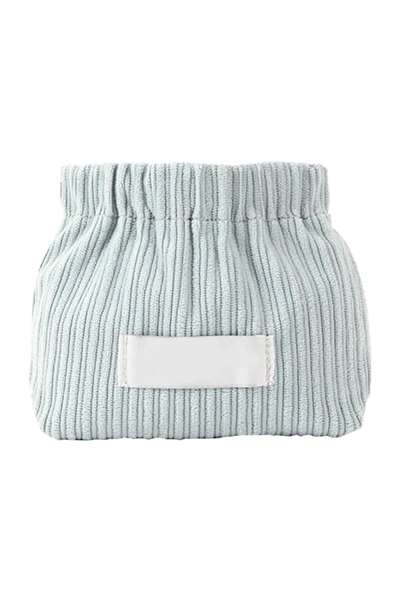 ,Corduroy Elastic Hair Tie Organizer,Portable Lipstick Storage Bag,For Organizing Hair Ties Or Lipsticks During Travel Or At Home With A Corduroy Elastic Storage Bag.