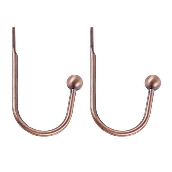 Hecnuo,Decorative Drapery Hook Brass,Curtain Pull Back Hooks For Window Drapes,For Holding Curtain With Brass Wall Mounted Hook